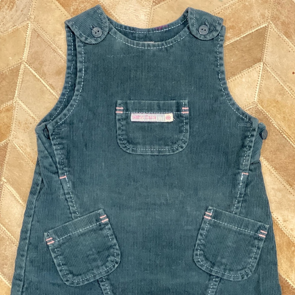 obaibi jumper blue/green corduroy 12 months